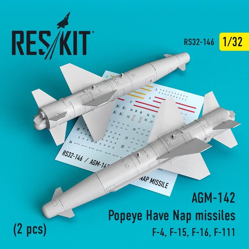 1/32 AGM-142 Popeye Have Nap missiles (2 pcs)