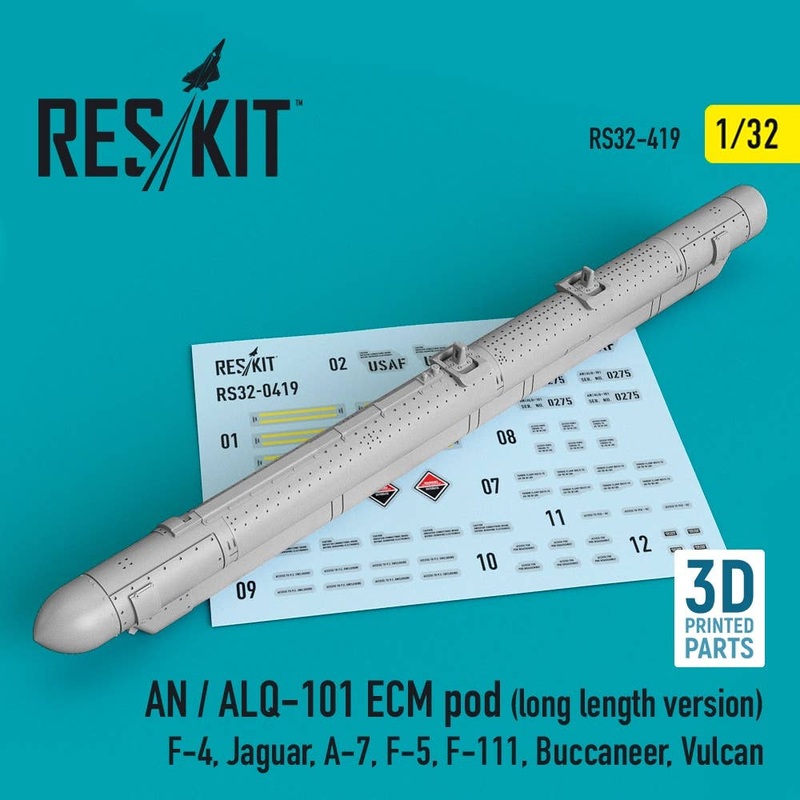 1/32 AN / ALQ-101 ECM pod (long length version) (F-4, Jaguar, A-7, F-5, F-111, Buccaneer, Vulcan) (3D printing)