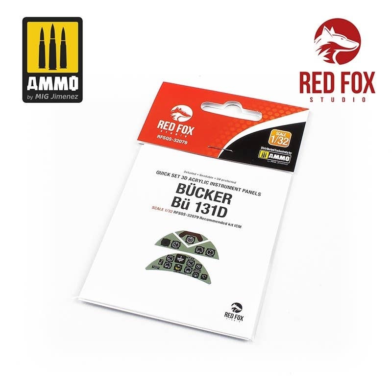 1/32 Bu131D 3D Acrylic Instrument Panel (for ICM)