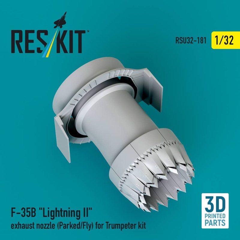1/32 F-35B Lightning II exhaust nozzle (Parked/Fly) for Trumpeter kit