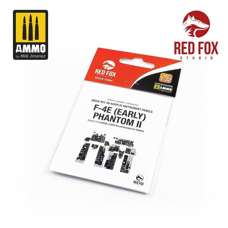 1/32 F-4E (Early) Phantom II 3D Acrylic Instrument Panel (for Tamiya)