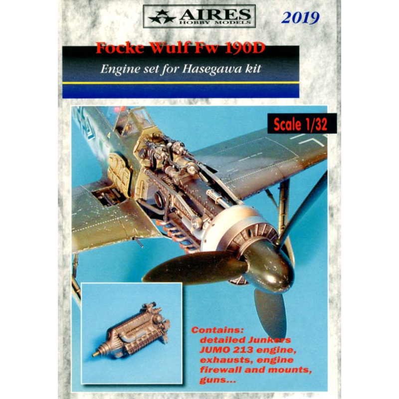 1/32 Fw 190D Detail Engine Set (for Hasegawa)