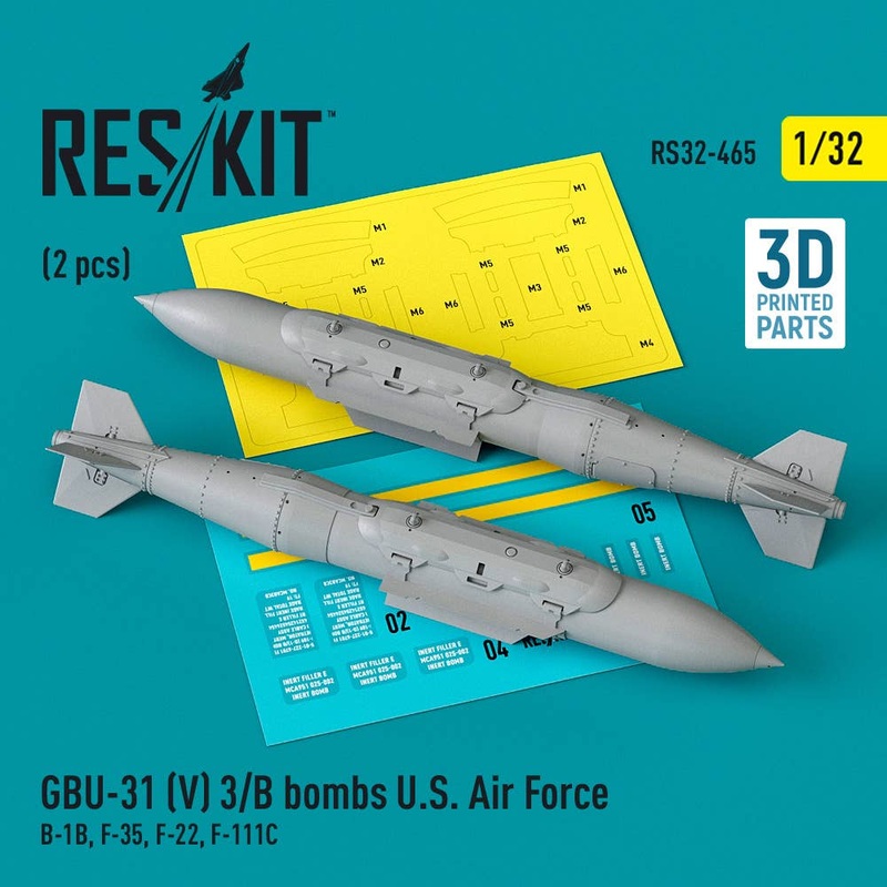 1/32 GBU-31 (V) 3/B bombs U.S. Air Force (2 pcs) (3D Printed)