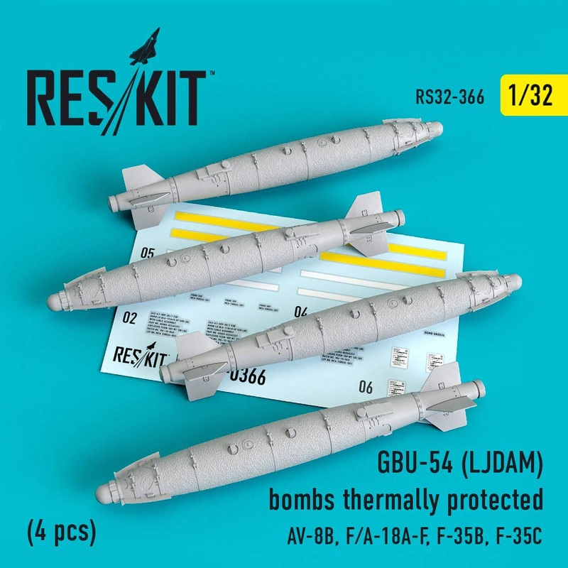 1/32 GBU-54 (LJDAM) bombs thermally protected (4 pcs) (AV-8B, F/A-18A-F, F-35B, F-35C)