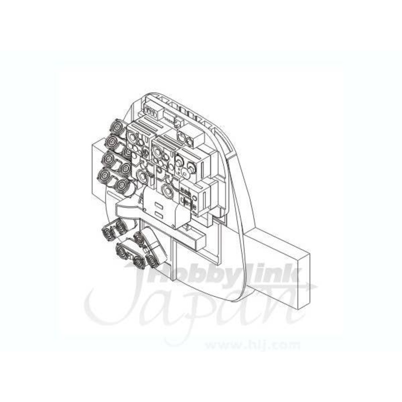 1/32 Junkers Ju 88A Bulkhead with radio sets for Revel