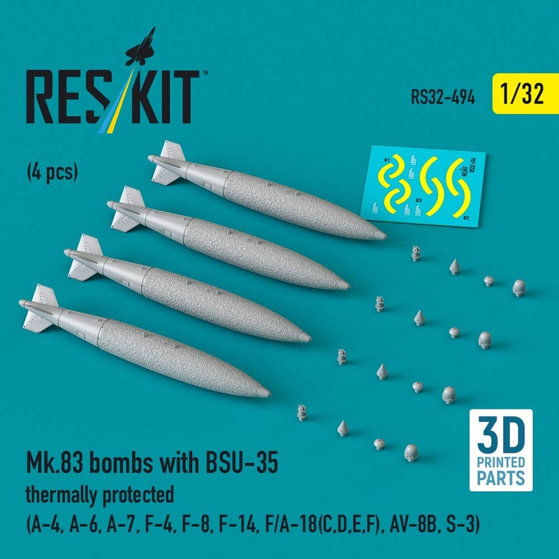 1/32 Mk.83 bombs with BSU-35 thermally protected (4 pcs)