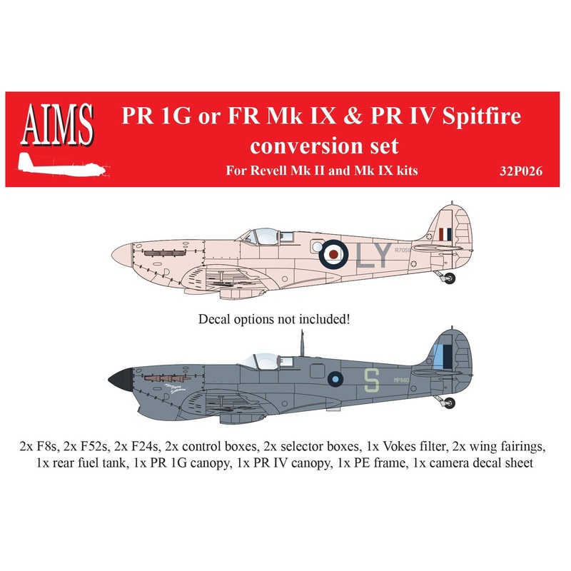 1/32 PR IG or FR.IX & PR IV Spitfireconversion set