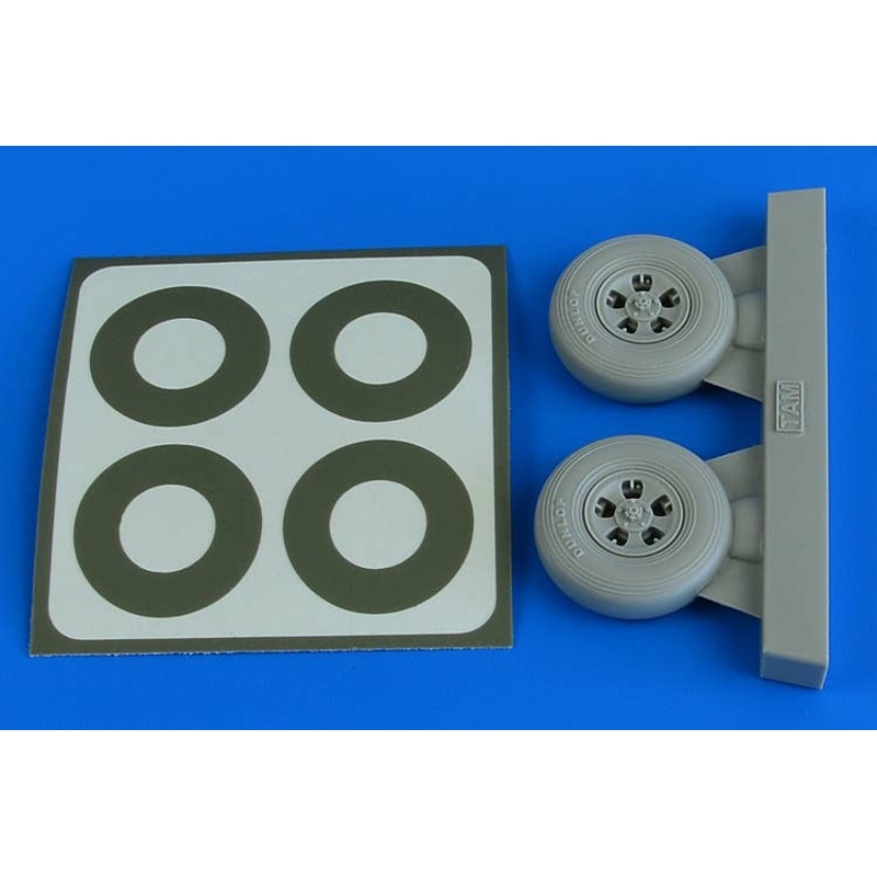 1/32 Spitfire Mk.IX Wheels (5-Spoke) & Paint Masks (for Tamiya)