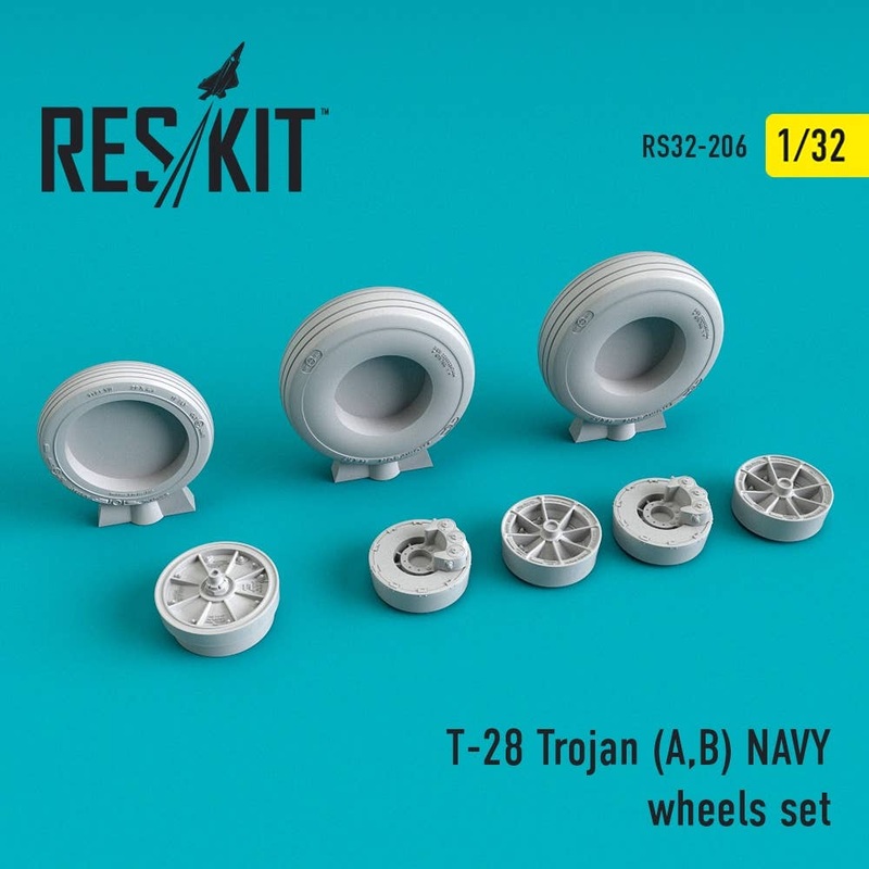 1/32 T-28 Trojan (A,B) Navy Wheels Set