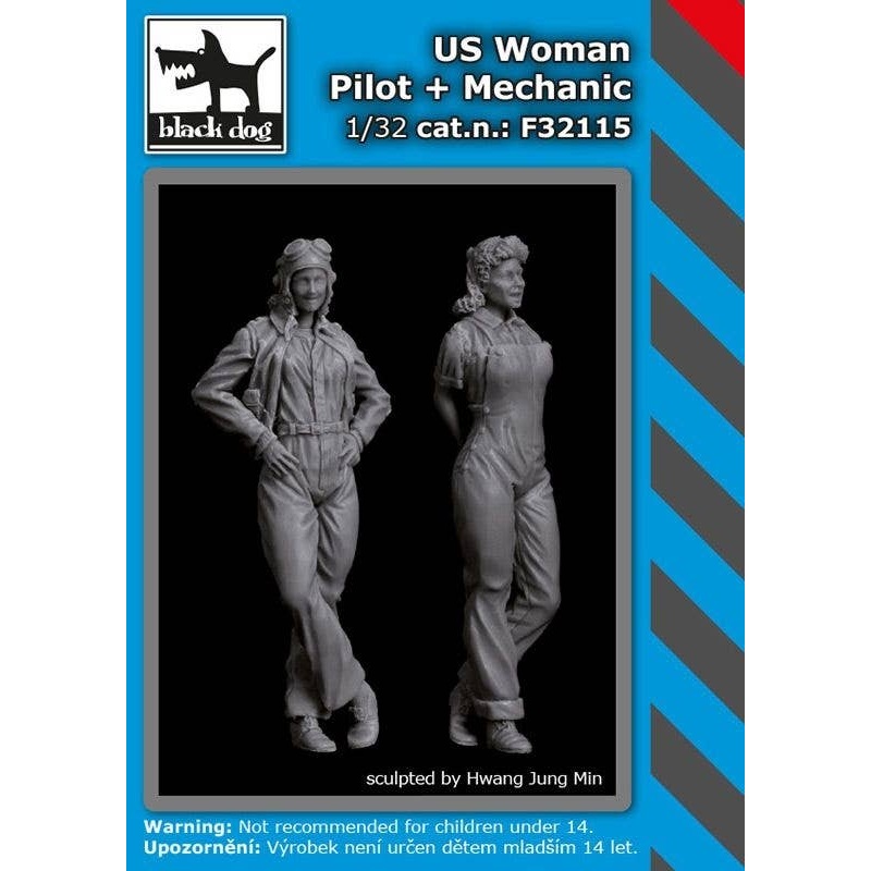 1/32 US Army Female Pilot & Mechanic (Hauf32113 + F32114)