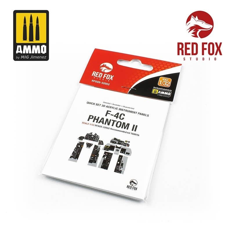 1/32 3D Acrylic Instrument Panel for F-4C Phantom II (for Tamiya)