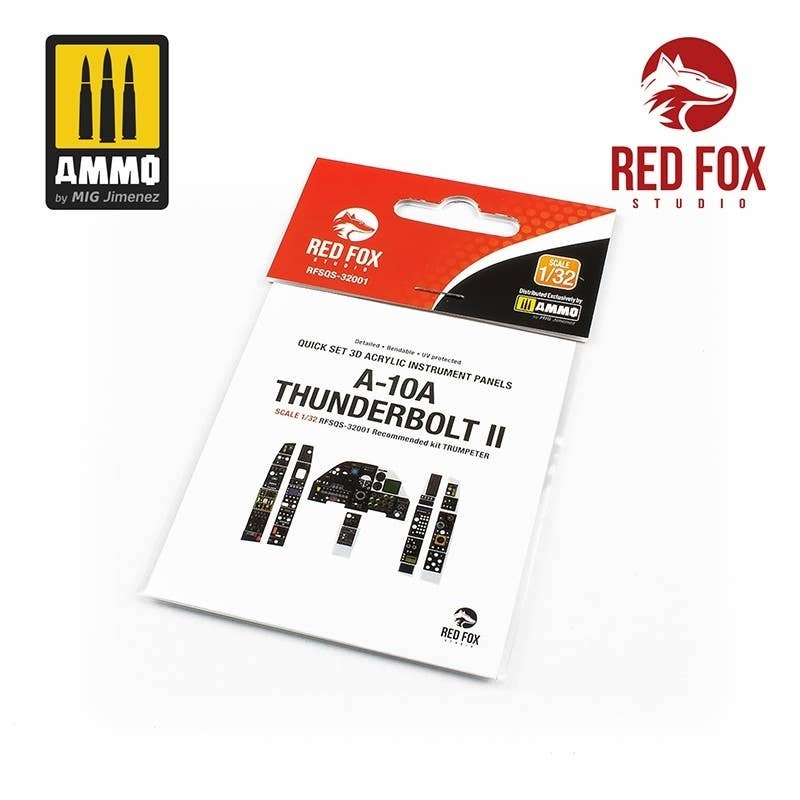 1/32 A-10A 3D Acrylic Instrument Panel for Thunderbolt II (for Trumpeter)