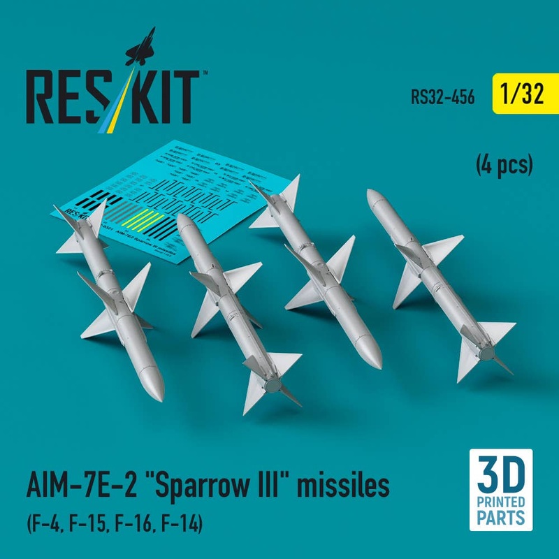 1/32 AIM-7E-2 Sparrow III missiles (4 pcs)