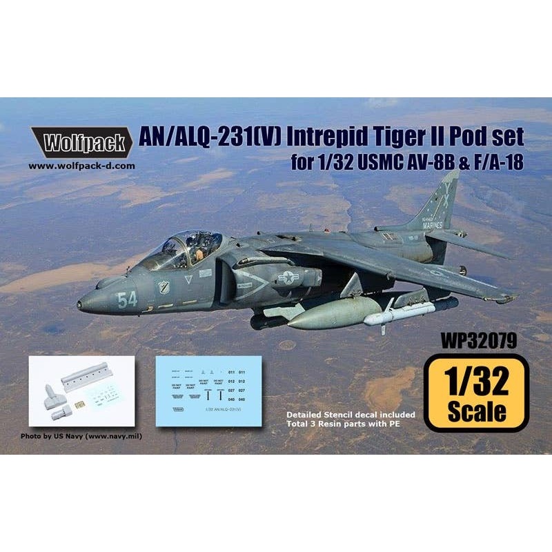 1/32 AN/ALQ-231(V) Intrepid Tiger II Pod Set (for USMC A/C)