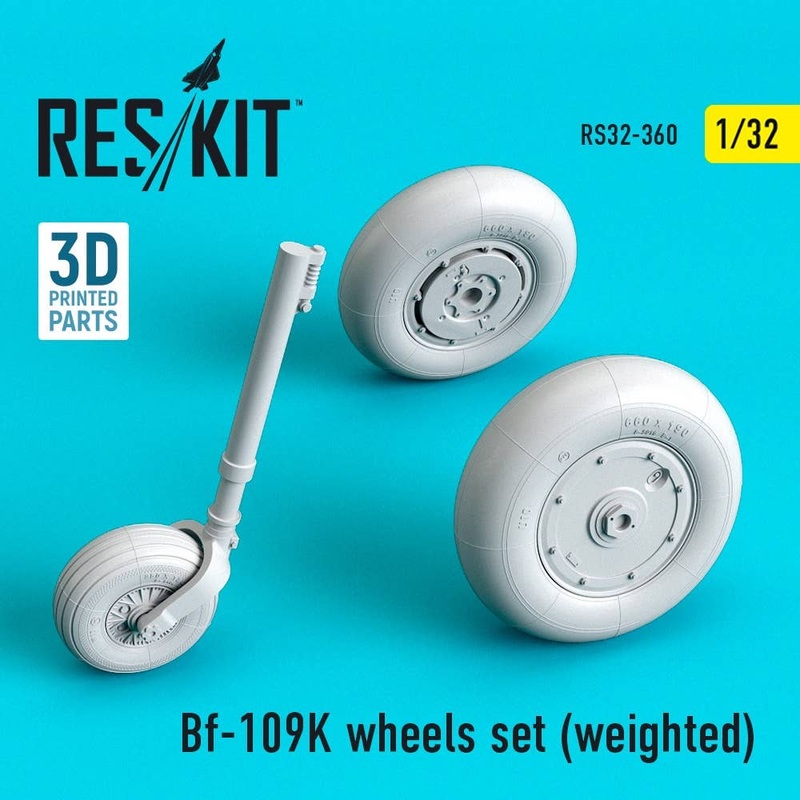 1/32 Bf-109K wheels set (weighted)