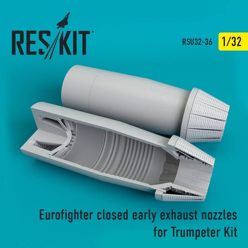 1/32 Eurofighter Closed (Early Type) Exhaust Nozzles (for Trumpeter Kit)