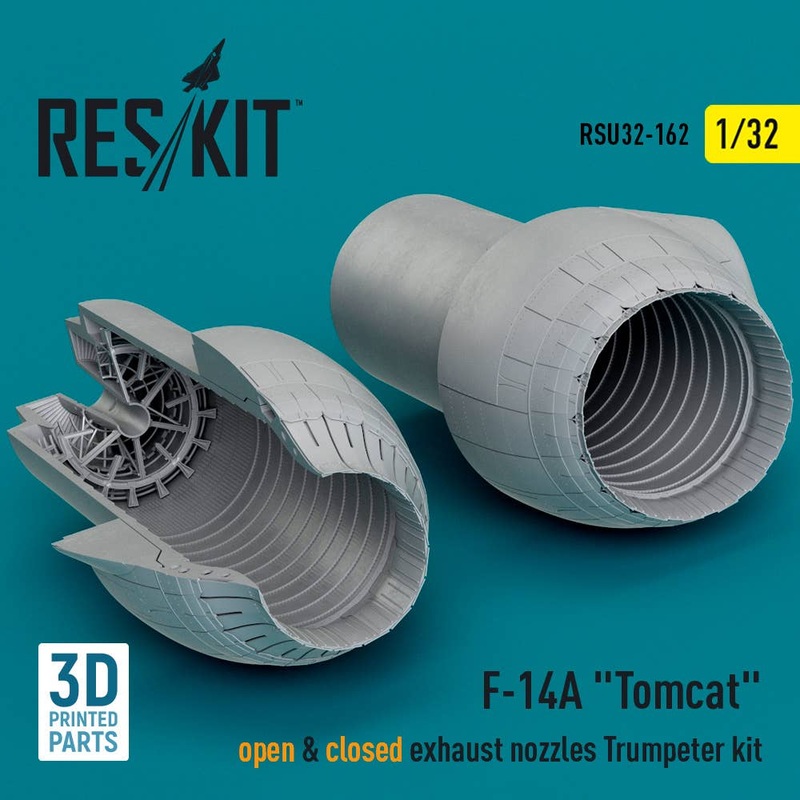1/32 F-14A Tomcat open & closed exhaust nozzles Trumpeter kit (3D Printed)
