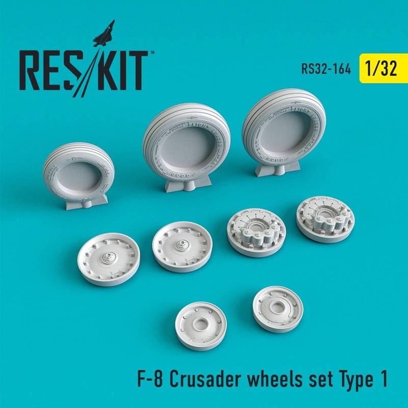 1/32 F-8 Crusader Wheels Set Type 1