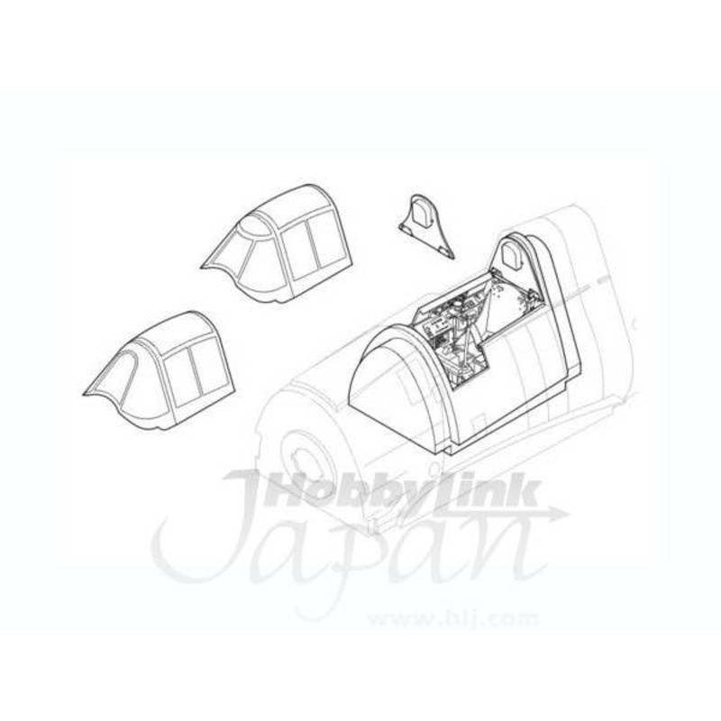 1/32 F6F-3/5 interior set for Tamiya