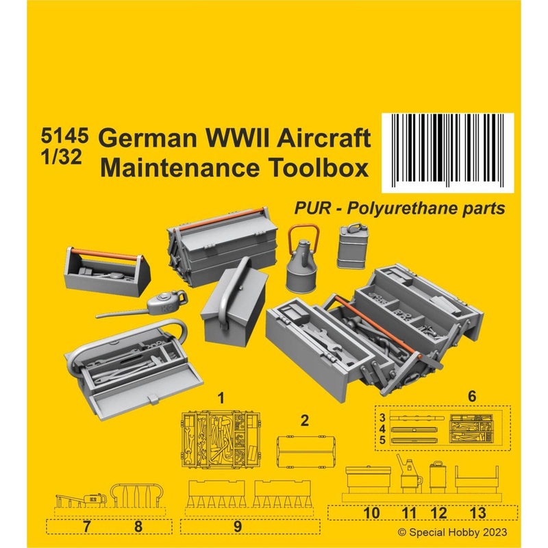 1/32 German WWII Aircraft Maintenance Toolbox