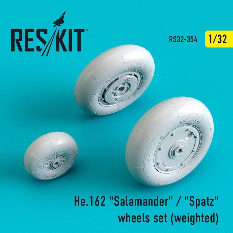 1/32 He.162 Salamander / Spatz wheels set (weighted)