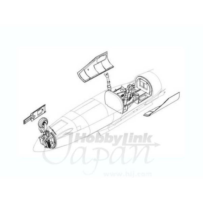 1/32 He 162A-2 undercarriage for Revel