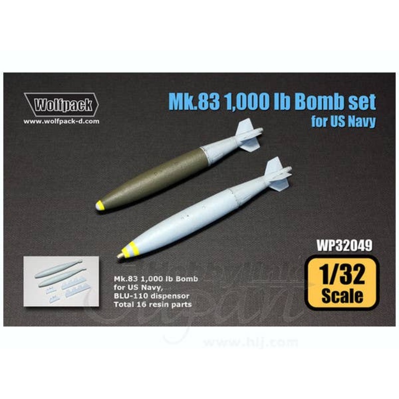 1/32 Mk.83 1,000 lb Bomb for US Navy (2 PCS)