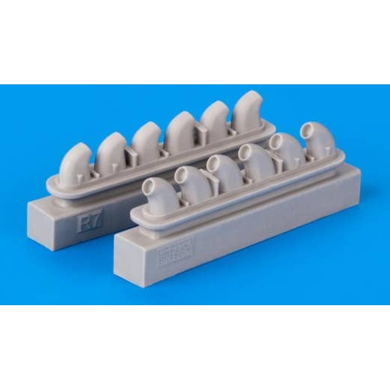 1/32 P-40E Exhaust Stacks (for Hasegawa)