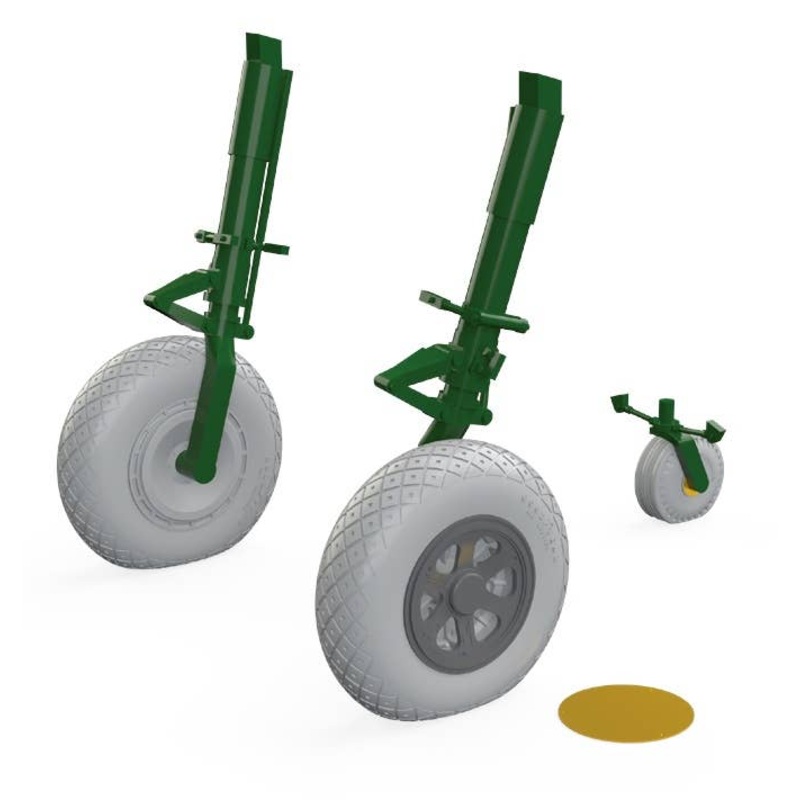 1/32 P-47D Wheels (Hasegawa)