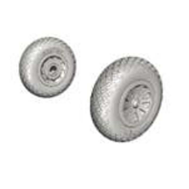 1/32 P-51D Mustang Wheels (Diamond and Hole Tread Pattern)