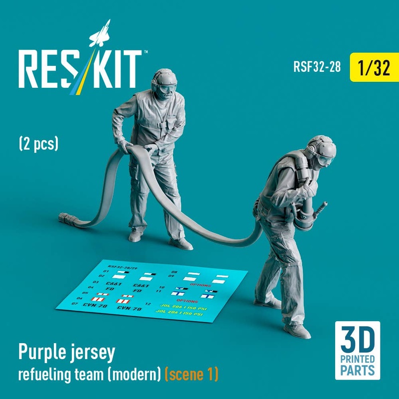 1/32 Purple jersey refueling team (modern) (scene 1) (2 pcs)