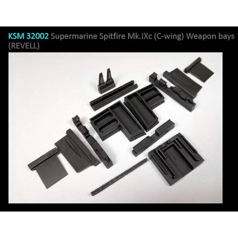 1/32 Spitfire (type C wing) weapon bays for REVELL