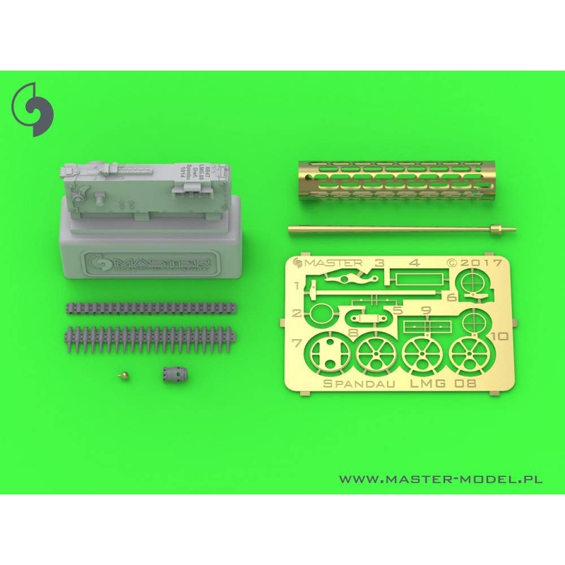 1/32 WWI Germany Spandau LMG 08 with Cooling Tube Ver.2 (1 piece)