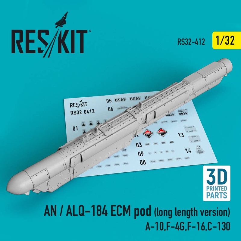 1/32 AN / ALQ-184 ECM pod (long length version) (A-10,F-4G,F-16,C-130) (3D printing)