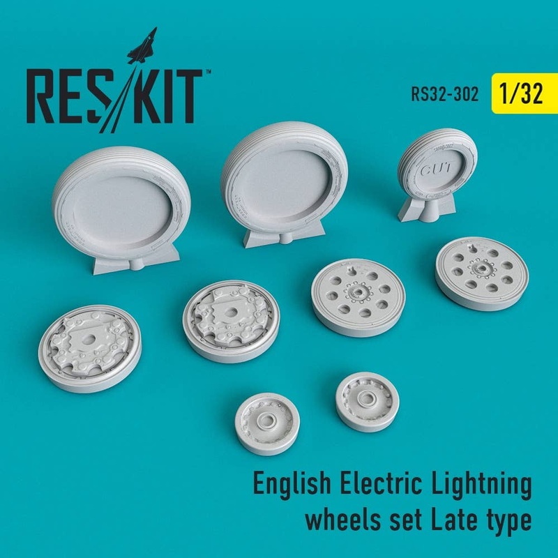 1/32 English Electric Lightning Wheels Set Late Type (for Airfix)