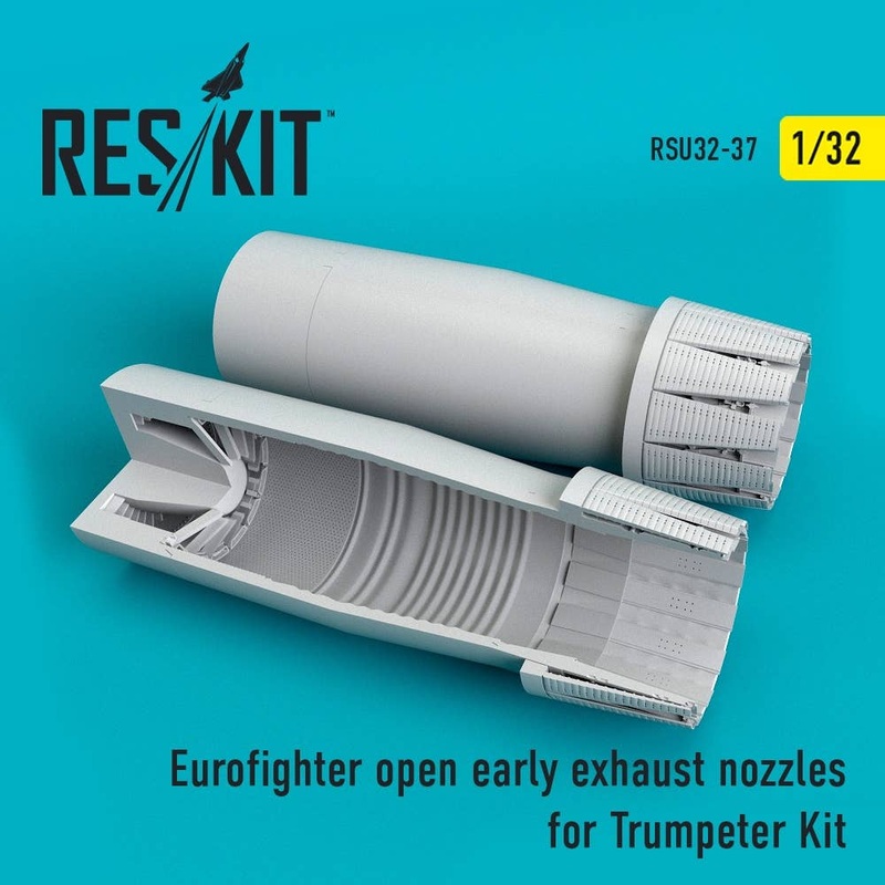 1/32 Eurofighter Open (Early Type) Exhaust Nozzles (for Trumpeter Kit)