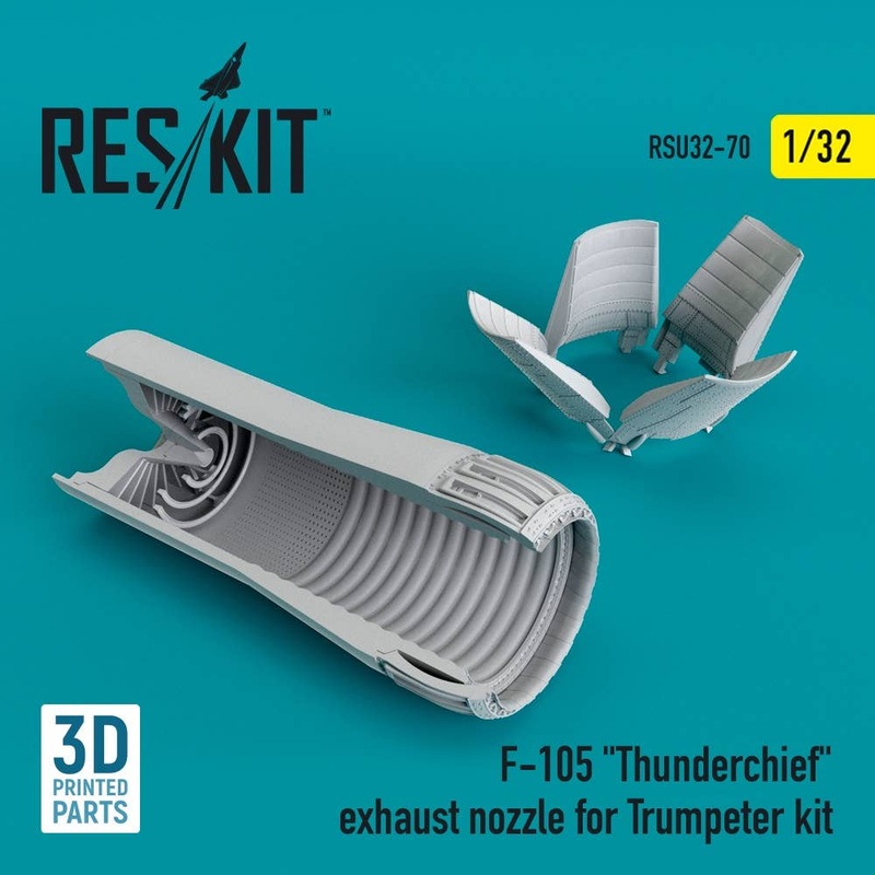 1/32 F-105 Thunderchief exhaust nozzle for Trumpeter kit