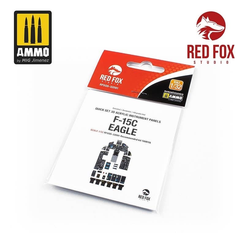 1/32 F-15C Eagle 3D Acrylic Instrument Panel (for Tamiya)