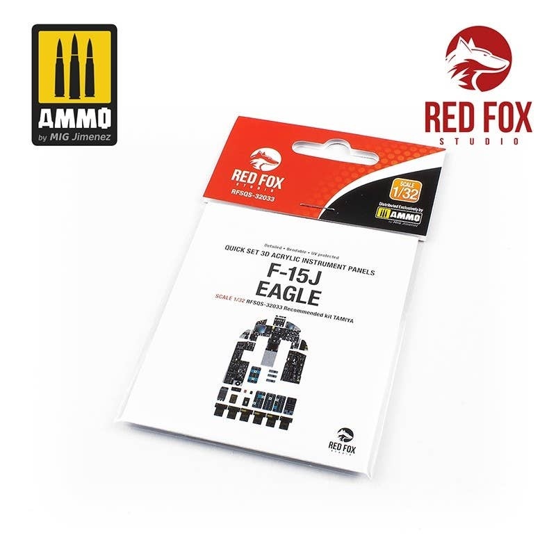 1/32 F-15J Eagle 3D Acrylic Instrument Panel (for Tamiya)