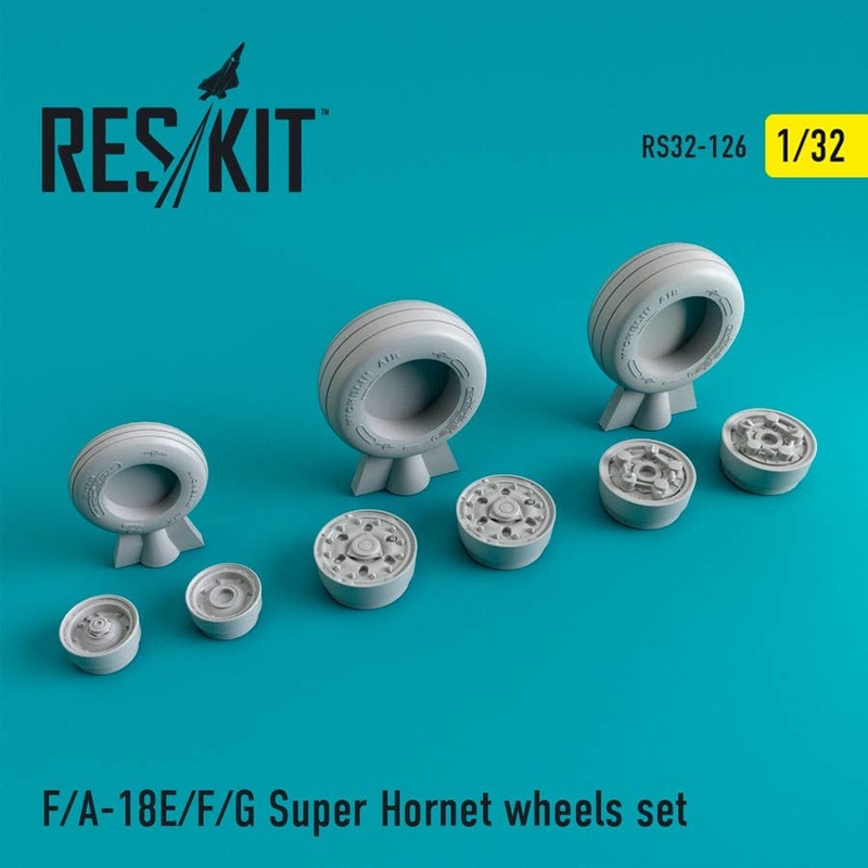 1/32 F/A-18E/F/G Super Hornet Wheels Set (for Revell/Trumpeter)