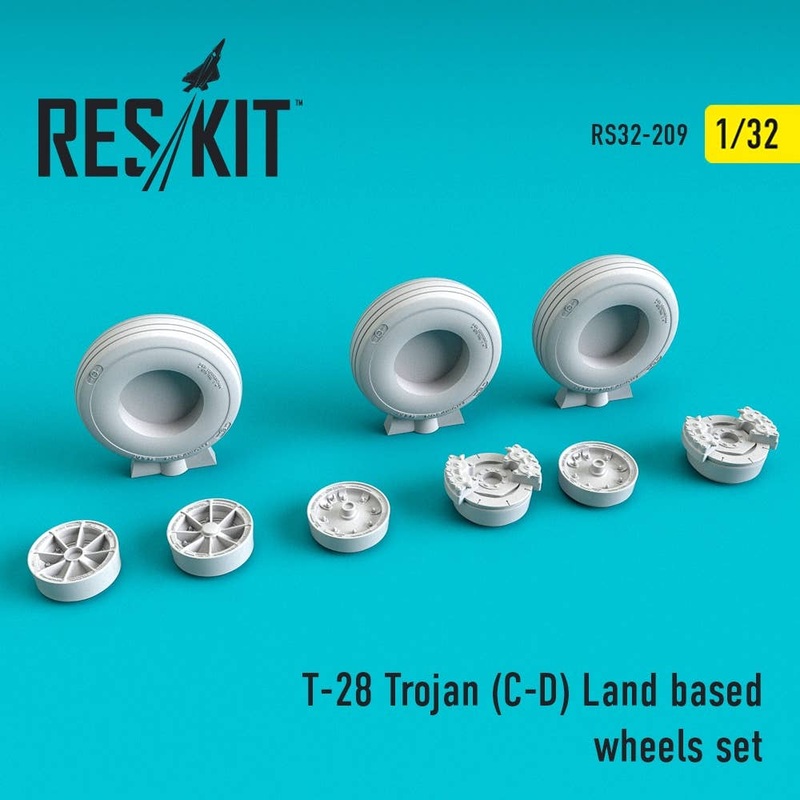 1/32 T-28 Trojan (C-D) Land Based Wheels Set