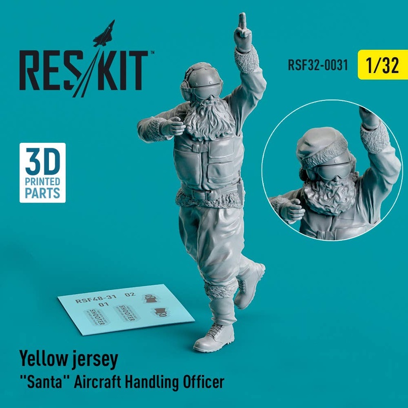 1/32 Yellow jersey Santa Aircraft Handling Officer (1 pcs) (3D Printed)