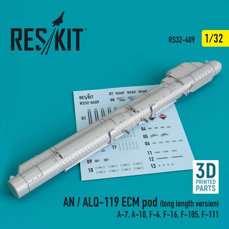 1/32 AN / ALQ-119 ECM pod (long length version) (A-7, A-10, F-4, F-16, F-105, F-111) (3D printing)