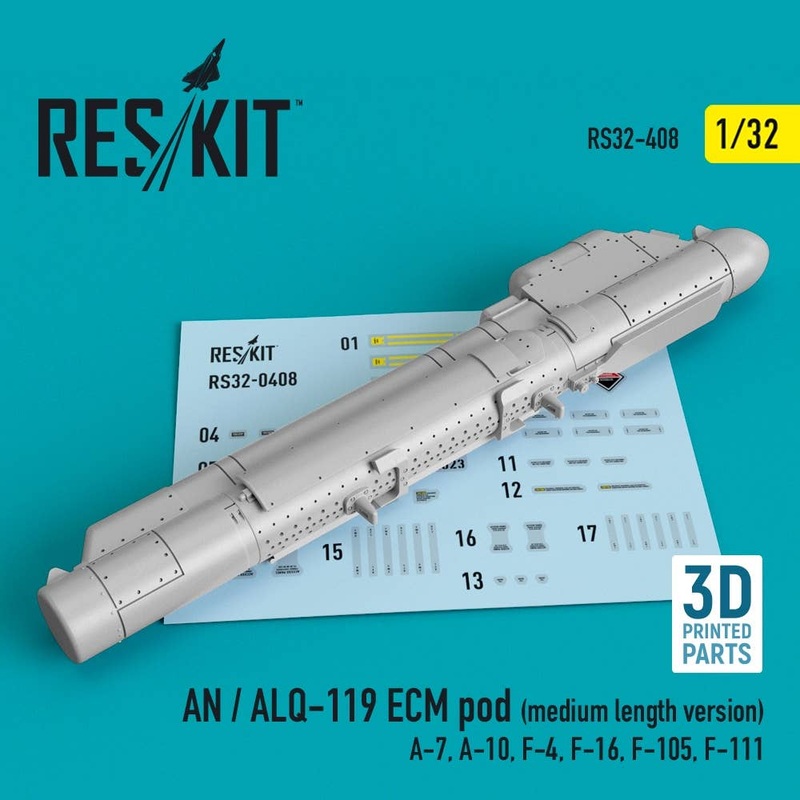 1/32 AN / ALQ-119 ECM pod (medium length version) (A-7, A-10, F-4, F-16, F-105, F-111) (3D printing)