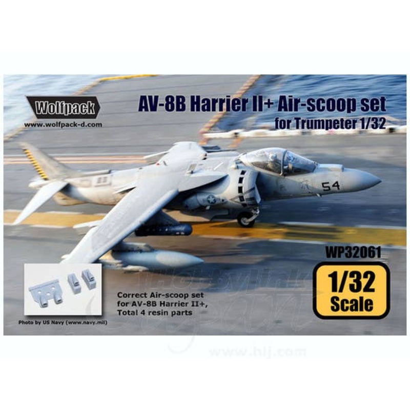 1/32 AV-8B Harrier II+ Correct Airscoop Set (for Trumpeter)