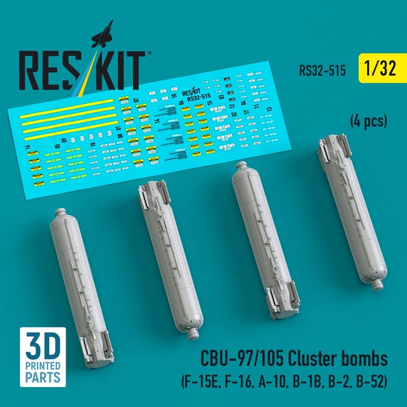1/32 CBU-97/105 cluster bombs (4 pcs)