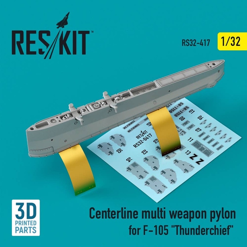 1/32 Centerline multi weapon pylon for F-105 Thunderchief (3D Printing)
