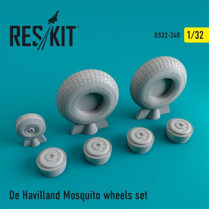 1/32 De Havilland Mosquito Wheels Set (for Revell/Tamiya)