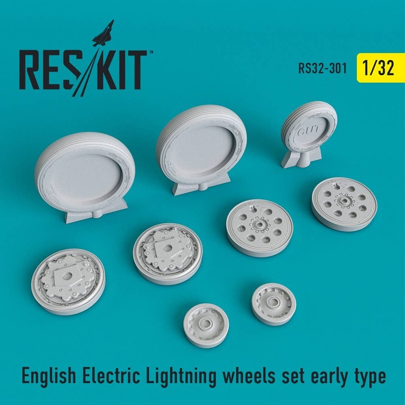 1/32 English Electric Lightning Wheels Set Early Type (for Airfix)