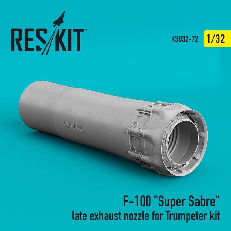 1/32 F-100 Super Sabre late exhaust nozzle for Trumpeter kit